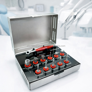 ชุดเครื่องมือขยายกระดูกแบบแมนนวล BBI-361 ของ Bone Bridge Instruments สำหรับการปลูกถ่ายฟัน ชุดเครื่องมือยกไซนัส สกรูเหล็กแบบ Ratchet - Product Image 3