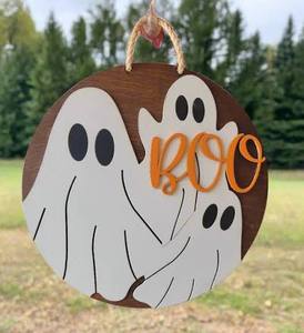 Decoración de Halloween en madera MDF con corte láser para colgar en la pared, producto superventas a bajo precio aquí. - Product Image 1