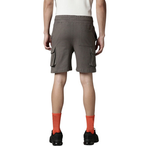 Pantalones Cortos Cargo de Algodón para Hombre, Tejido French Terry, Cintura Elástica con Cordón, Estilo Casual Urbano, Venta al por Mayor - Product Image 3