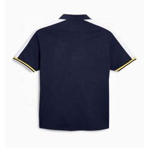 High quality <b>men's</b> cotton custom Logo printed short sleeve round neck cotton wash Polo shirt for <b>men</b> breathable - Product Image 2