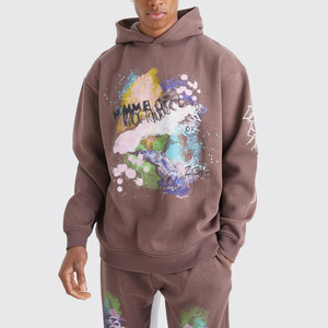 Nouveau design 2026 – Survêtement grande taille respirant à capuche et coupe ajustée, 100 % coton, en tissu polaire pour l'hiver - Product Image 6