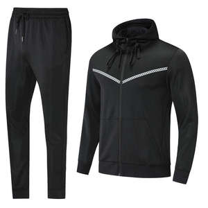 High Quality Custom Men Pullover Tracksuits <b>Set</b> 100% Cotton Eco-Friendly Waterproof Windproof Workout Wholesale Customized - Product Image 3