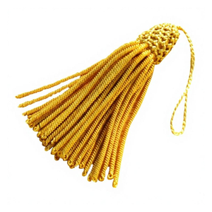 Flecos Decorativos de Seda con Cuentas y Borlas de Hilo Metálico Dorado, Hechos a Mano, de Alta Calidad, Estilo Antiguo, Venta al Por Mayor - Product Image 6