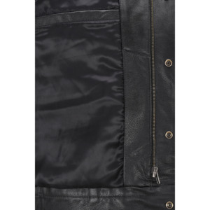 Chaleco de Cuero Vacuno para Hombre, Marca Privada, Chaleco de Motociclista Premium, Fabricante OEM/ODM Personalizado, Proveedor Mayorista - Product Image 4