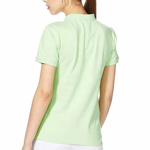 เสื้อโปโลผู้หญิงคุณภาพสูงรุ่นใหม่มาแรง สีเบจ ผ้าฝ้ายอย่างดี เสื้อยืดโปโลสำหรับผู้หญิง พร้อมบริการ OEM ODM - Product Image 2
