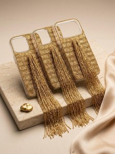 Étui de téléphone brodé en satin gaufré, fait main, écologique, avec motif floral bleu, autres formes, thème sportif, coloré - Product Image 6