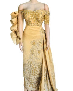 Última pesada con cuentas George tela de seda Africana elegante trabajo hecho a mano diseño de moda para ropa - Product Image 1