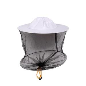 Voile d'apiculteur avec protection en filet maillé, polyester ventilé pour usage extérieur, chapeau blanc, filet noir, conception anti-chaleur - Product Image 1