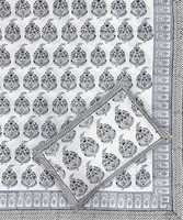 Parure de lit en coton brossé imprimé à la main avec motif floral, textile de maison, draps imprimés, achat direct du fournisseur