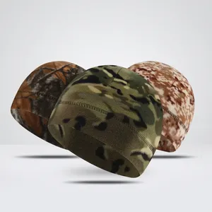 Bonnet polaire de camouflage chaud avec logo personnalisé Bonnet polaire coupe-vent pour l'équitation en plein air Casquette imperméable brodée pour le froid hivernal - Product Image 6