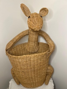 Panier kangourou en osier fait main, paniers de rangement, panier à bouteilles avec poignée, moderne et multifonctionnel - Product Image 2