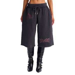 กางเกงขาสั้นผู้หญิงแบบสั่งทำพิเศษ เนื้อผ้าถักทอจากฝ้าย 100% ระบายอากาศได้ดี เป็นมิตรกับสิ่งแวดล้อม แห้งเร็ว พิมพ์ลายซิลค์สกรีน - Product Image 1