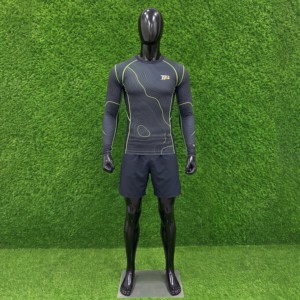 Chemise de compression à manches longues pour homme, impression par sublimation, séchage rapide, vêtements de sport pour adultes - Product Image 1