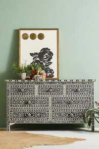 Cómoda Rectangular Moderna Personalizada con Incrustaciones de Hueso, Artesanía India Hecha a Mano, Pulida, para Decoración del Hogar - Product Image 4