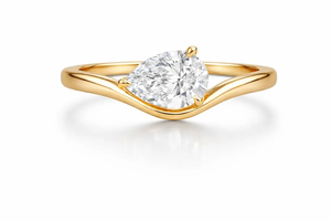 Luxury Rose Cut Bezel Setting Rose Gold Stackable Solitaire Diamond Anniversary <b>Ring</b> - Product Image 4