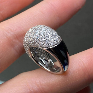 Cluster Moissanite Diamond Wide Band Micro Pave <b>Set</b> Wedding <b>Ring</b> 925 <b>Sterling</b> <b>Silver</b> Hip Hop Half Eternity Thick <b>Ring</b> for Men's - Product Image 4