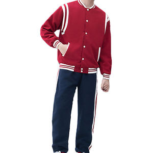 Letterman <b>Jacket</b> for <b>Men</b> Women Wool & Leather Windproof - Product Image 1