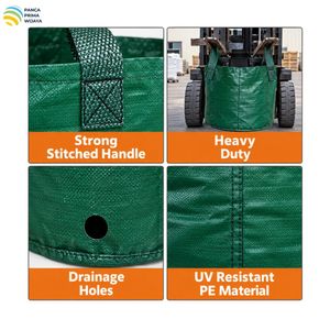 High Quality 50L Tall HDPE Woven Grow <b>Bag</b> UV Stabilized Planter <b>Bag</b> with 2 Handles for <b>Nursery</b> Horticulture - Product Image 6