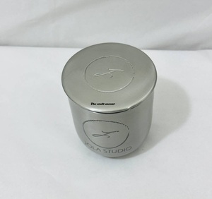 Custom Logo Luxury Brushed Stainless Steel <b>Candle</b> Jar with Metal Lid Wholesale Modern Minimalist Metal <b>Candle</b> Vessel Best Price - Product Image 4