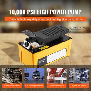 Pompa Idraulica ad Aria da 10.000 PSI con Serbatoio da 0,42 Galloni, Scocca in Alluminio, Uscita Olio NPT 3/8 e Ingresso Aria 1/4, Azionamento a Pedale - Product Image 2