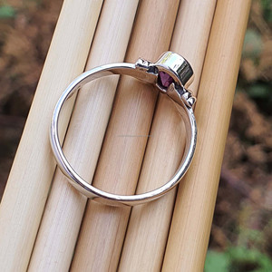 African Purple Amethyst Stackable <b>Rings</b> <b>for</b> Women Original 925 Sterling Silver Handmade Gemstone Jewelry Wholesale Suppliers - Product Image 6