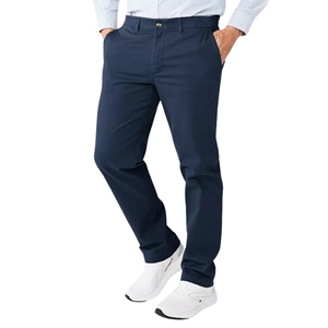 Formal Canvas Trousers with Pockets Zipper <b>Belt</b> Loops Button <b>Elastic</b> Windproof Breathable Quick Dry Men's Pants & Trousers - Product Image 2