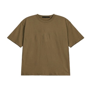 เสื้อยืดผู้ชายแขนสั้นทรงปกติ ผ้าฝ้าย 100% ระบายอากาศได้ดี ไซส์ใหญ่  ออกแบบโลโก้ตามสั่ง OEM สำหรับใส่ลำลองในฤดูร้อน - Product Image 3