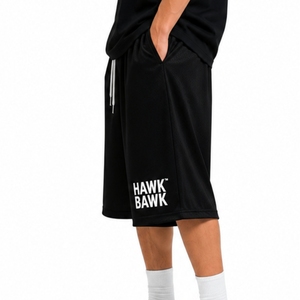Custom <b>Men</b> <b>Long</b> Sports <b>Shorts</b> 100% Cotton Quick Dry Breathable Eco-Friendly Anti-Wrinkle Basketball Training Gym Casual Mesh - Product Image 4