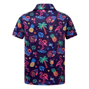 Polos de golf informales y elegantes para jóvenes, con protección UV y tela elástica, para el campo de golf, la oficina y actividades diarias. - Product Image 2