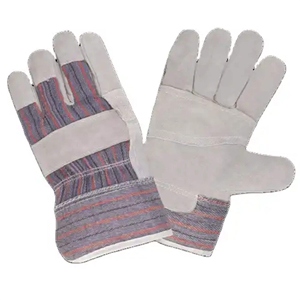 Guantes de Trabajo de Cuero Vacuno de Primera Calidad, Reforzados con Forro Polar, Certificación CE de Seguridad Industrial, Protección Anticorte para Manos y Brazos - Product Image 1