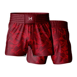 Pantalones Cortos de Boxeo/Muay Thai/MMA para Hombre, Personalizados, Ligeros, Transpirables, de Poliéster/Nailon, Duraderos, de Secado Rápido y Tela Antiencogimiento - Product Image 3