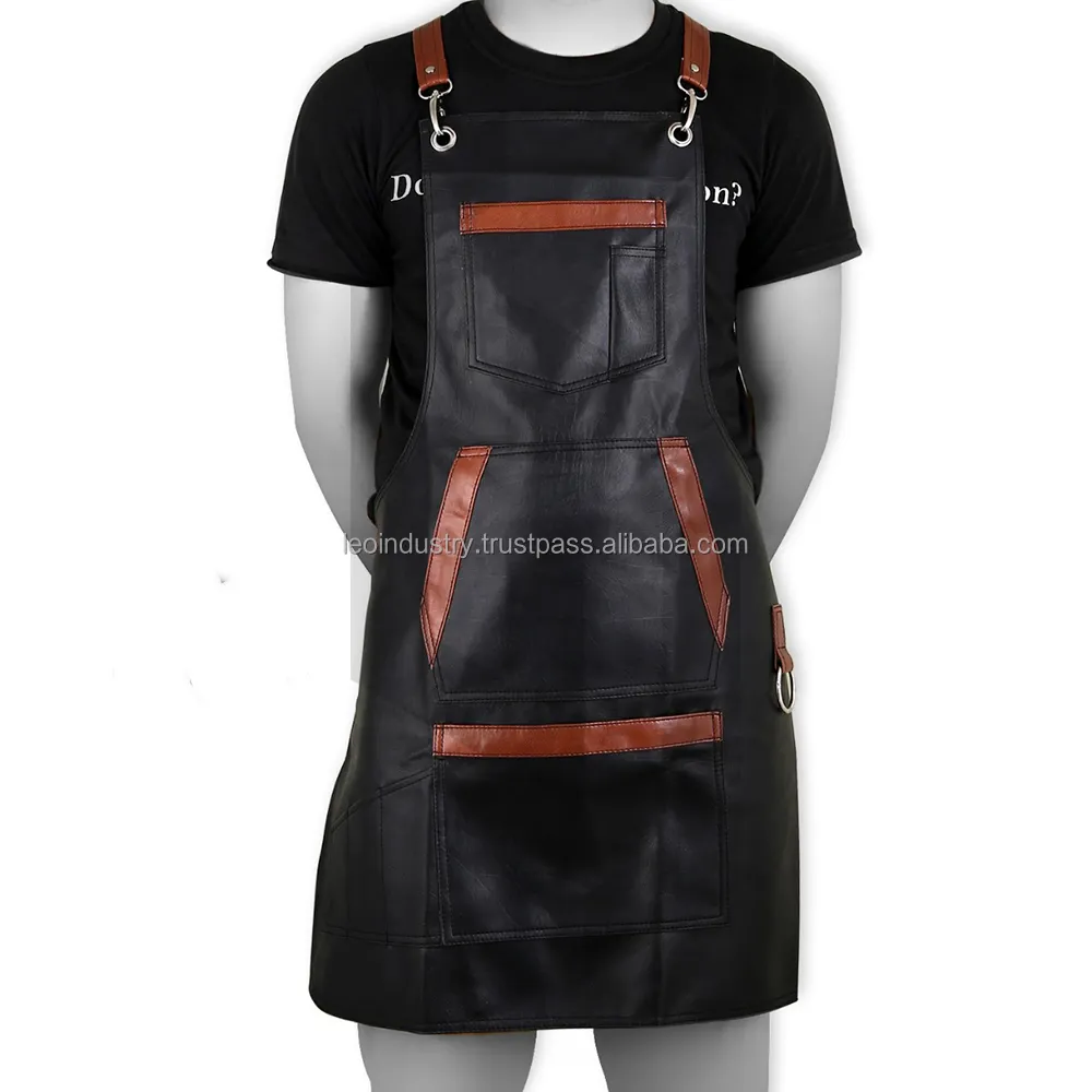 Professional Leather Hairdressing Barber Apron Cape Barber Hairstylist Beauty Instruments by Leo Industry