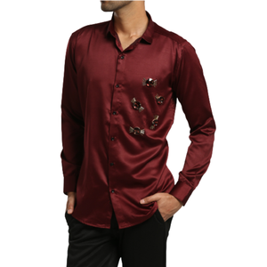 Men Cotton Plaid <b>Shirt</b> Checked Button Down Casual Embroidered Long Sleeve Made in India Factory Wholesale Men's <b>Shirts</b> - Product Image 4