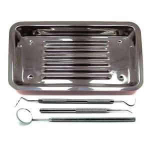 Kit de Examen Dental Profesional de 3 Piezas con Bandeja Estéril |   Espejo Bucal Manual de Acero Inoxidable y Explorador Bucal con Certificación CE - Product Image 6