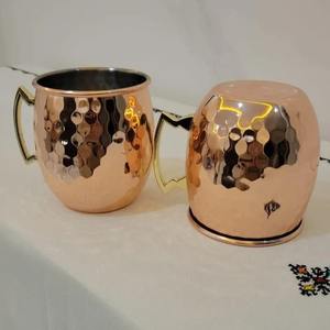 Taza de cobre para Moscow Mule, taza de cobre martillado, taza de cobre puro, taza de cobre para bebidas, taza de cobre para cerveza, taza de cobre para cócteles, Moscow Mule - Product Image 4