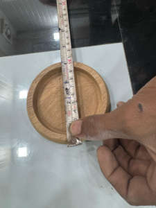 Ensaladera de Madera de Acacia Pulida de Alta Calidad, Diseño Único de Esmalte, Estilo Vintage, Hecha a Mano para Campamentos y Fiestas, India - Product Image 2