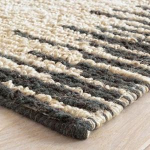 Tapis en jute 100% naturel faits à la main, haute qualité, design moderne, provenant d'un exportateur indien, pour salon, pique-nique, voyage. - Product Image 2