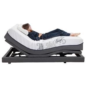 Système à deux moteurs de taille personnalisée Massage des pieds de la tête Port de charge USB Position de la mémoire <span class=keywords><strong>Lit</strong></span> électrique réglable avec entourage - Product Image 3