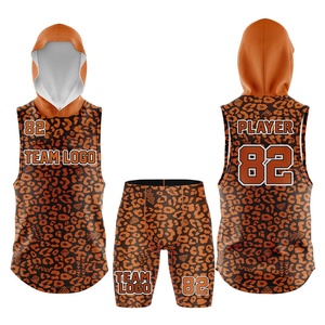 Uniformes de football 7v7 personnalisés pour garçons, ensemble maillot et short de football américain sublimé, grandes tailles, vente en gros - Product Image 2