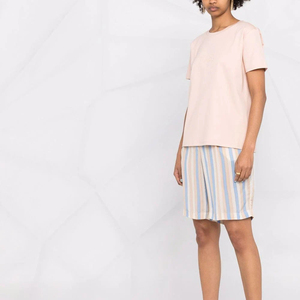 Camiseta de algodón 100% personalizada al por mayor, informal, de verano, transpirable, lisa, para mujer, camisetas personalizadas para mujer, las más vendidas - Product Image 2