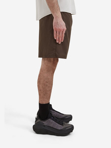 Pantalones Cortos de Tela Arrugada Marrón para Hombre, Ligeros, Cintura Elástica, Corte Relajado, Esenciales para el Verano, Ropa Deportiva - Product Image 6