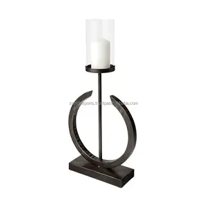 Designer Handcrafted Metal <b>Tea</b> Light Candle Holder Golden Sunburst Candle Holder Made by Zahid Exports in India - Product Image 2