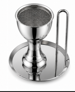 Luxury Metal Bakhoor <b>Burner</b> with Handle and Tray Arabic <b>Incense</b> Censer for Home Fragrance Oud and Decorative Tabletop Display - Product Image 6