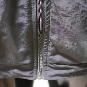 Men's Black Orange White Color Blocking <b>Racer</b> <b>Jacket</b> Stand Collar Zipper Closure Windproof Sporty Style Autumn Urban Productions - Product Image 6