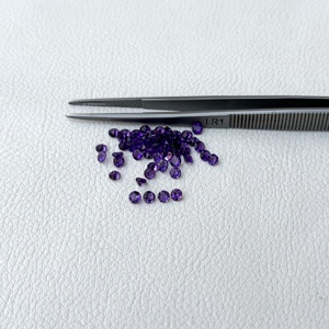 Piedra de corte brillante redonda de amatista Africana Natural de 3,5mm, piedra preciosa suelta púrpura de alta calidad, joyería de lujo del fabricante - Product Image 3
