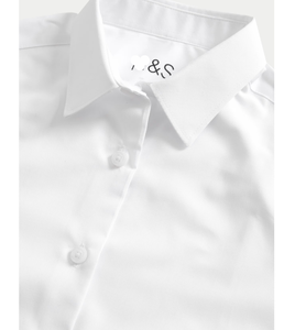 Chemises d'uniforme scolaire unisexe en gros, faciles d'entretien, coupe classique, en tissu technique durable polyester/coton, pour étudiants - Product Image 5