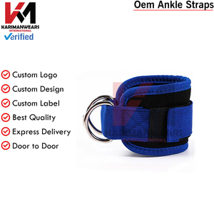 Breathable Ankle Strap Gym Cable Attachment Leg Workout Glute Training Custom Design - Product Image 3