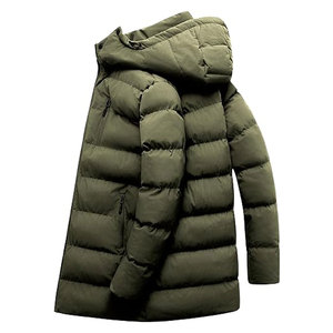 Abrigo de Invierno para Hombre, Chaqueta Larga Acolchada, Impermeable, Parka de Esquí, Ropa Exterior Gruesa y Aislante con Capucha Desmontable, para Clima Frío - Product Image 4