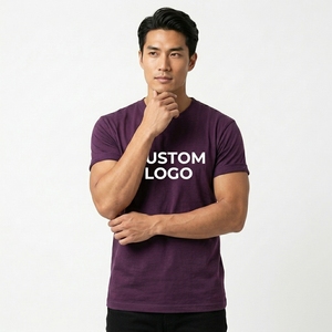 Acid Washed DTG Custom High Quality Drop Shoulder Boxy Fit 275GSM 100% Cotton Blank <b>Tshirt</b> Heavyweight Luxury Men's T-shirt - Product Image 3
