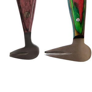 Outils de fermeur professionnels à faible MOQ, avec manche en bois, polisseur de sabots en acier inoxydable durable, coupe-sabots pour l'entretien des sabots de cheval, OEM - Product Image 5
